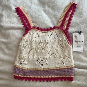 NWT ZARA Crochet Top
